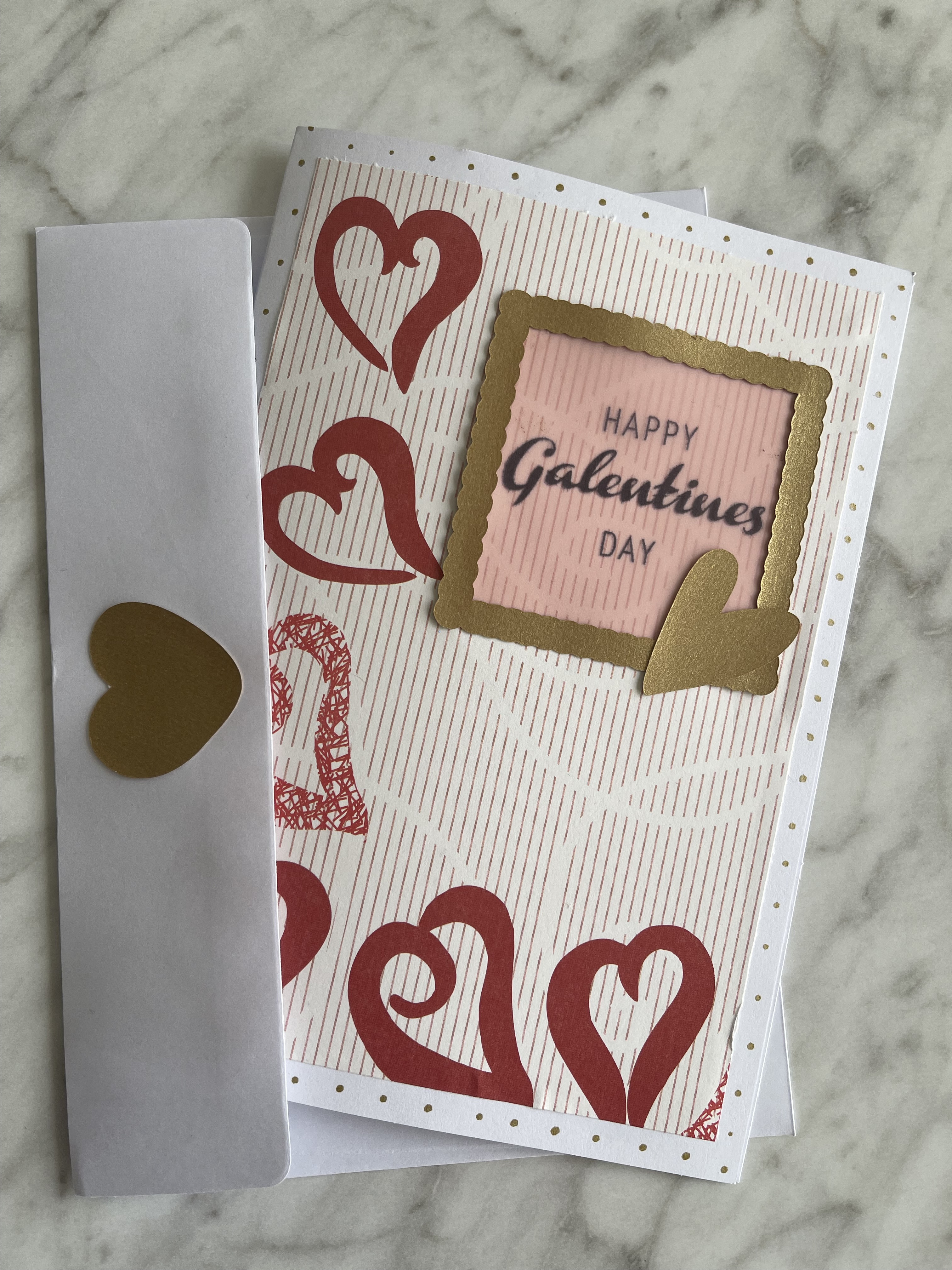 Galentine Card made from paper craft