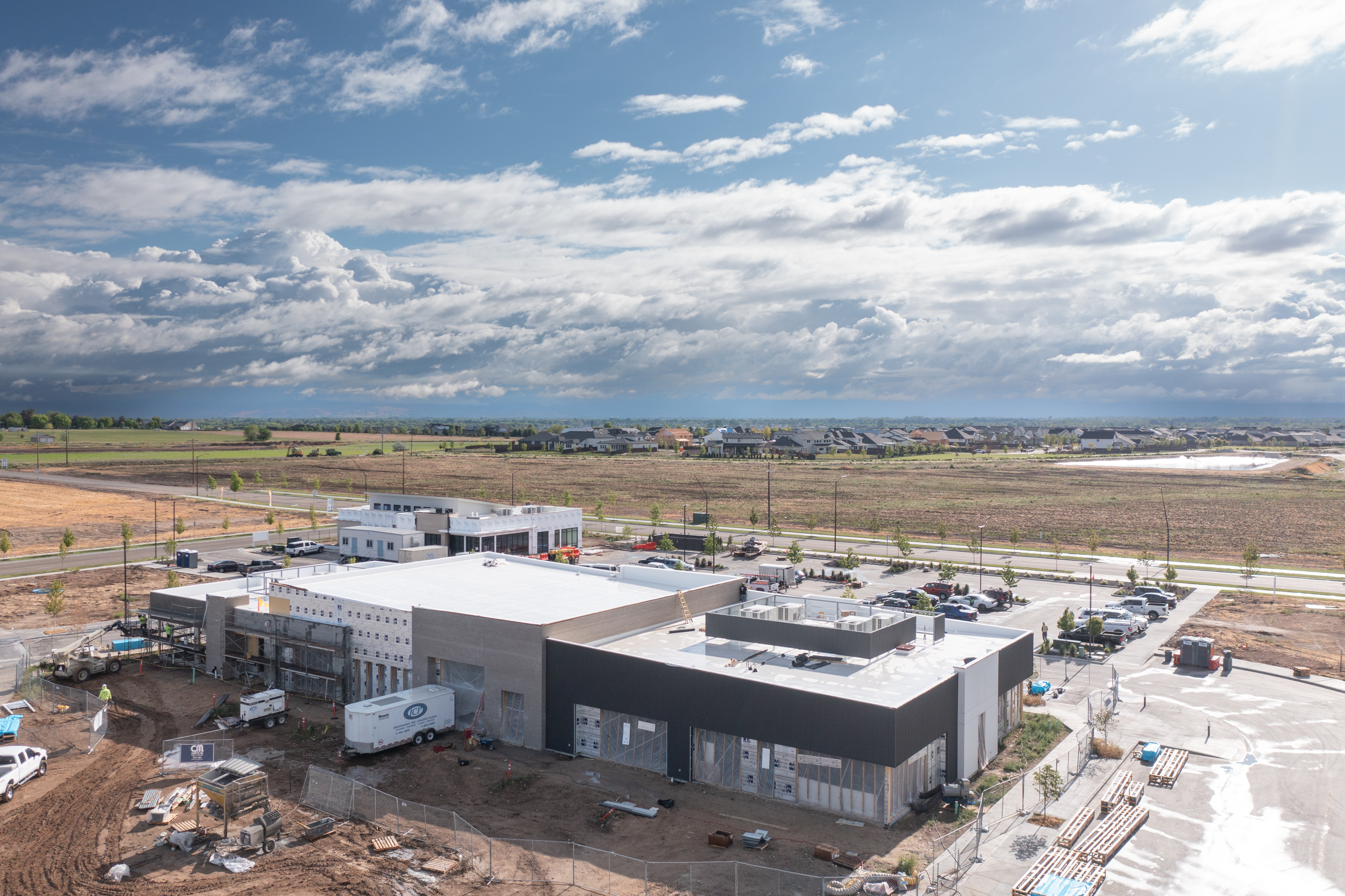 Exterior view of Pinnacle building construction