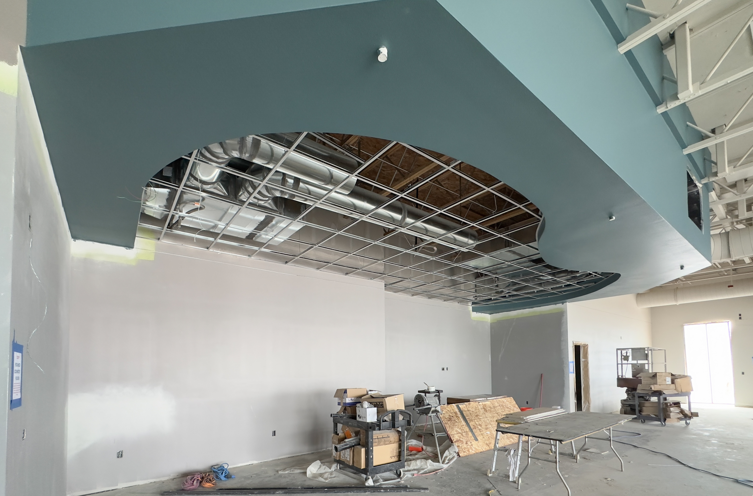 Interior view of Pinnacle building construction