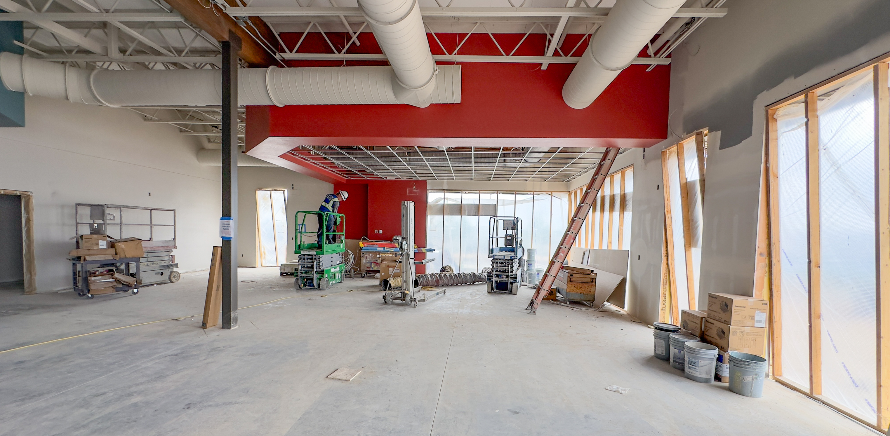 Interior view of Pinnacle building construction