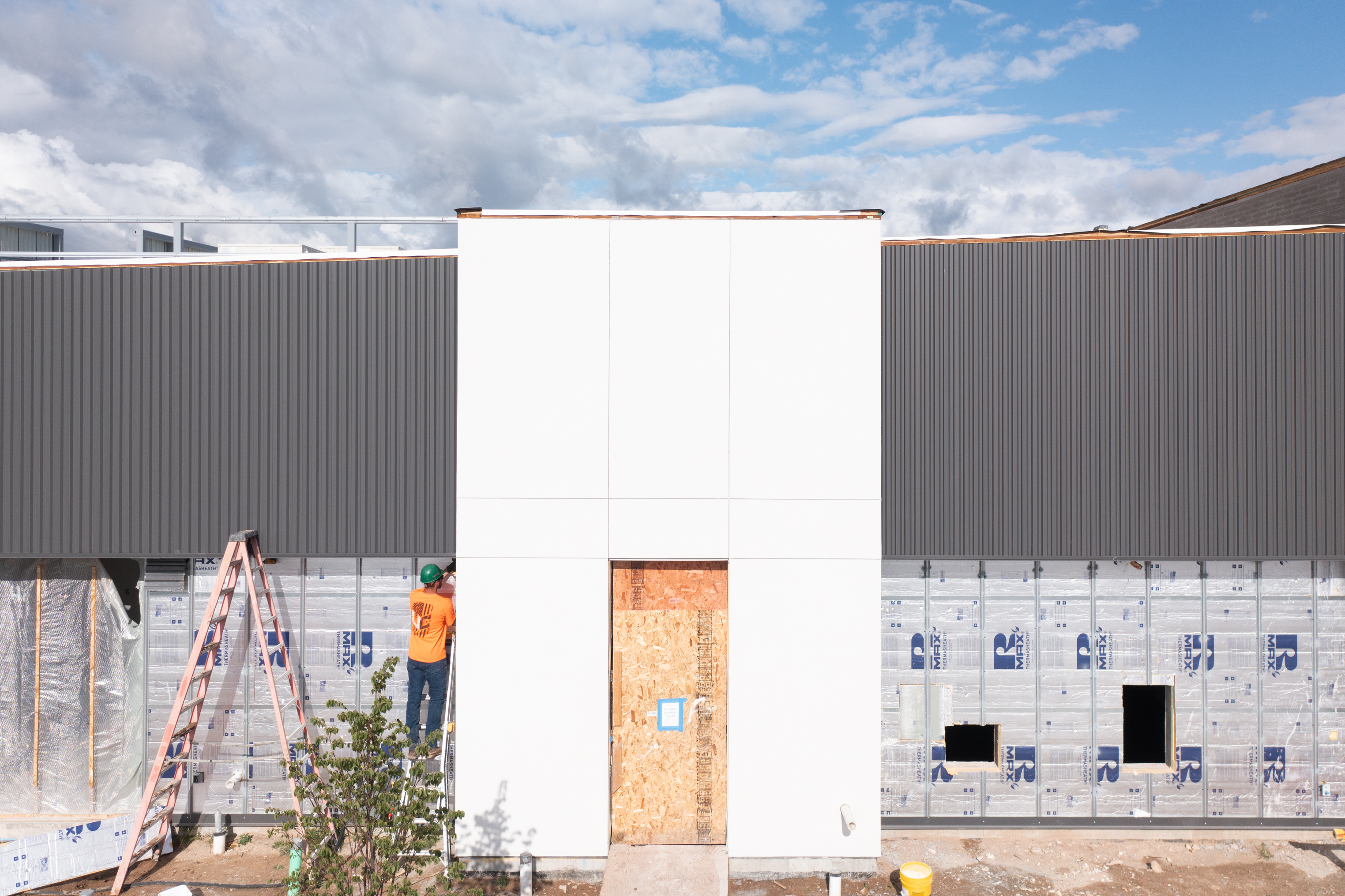 Exterior view of Pinnacle building construction