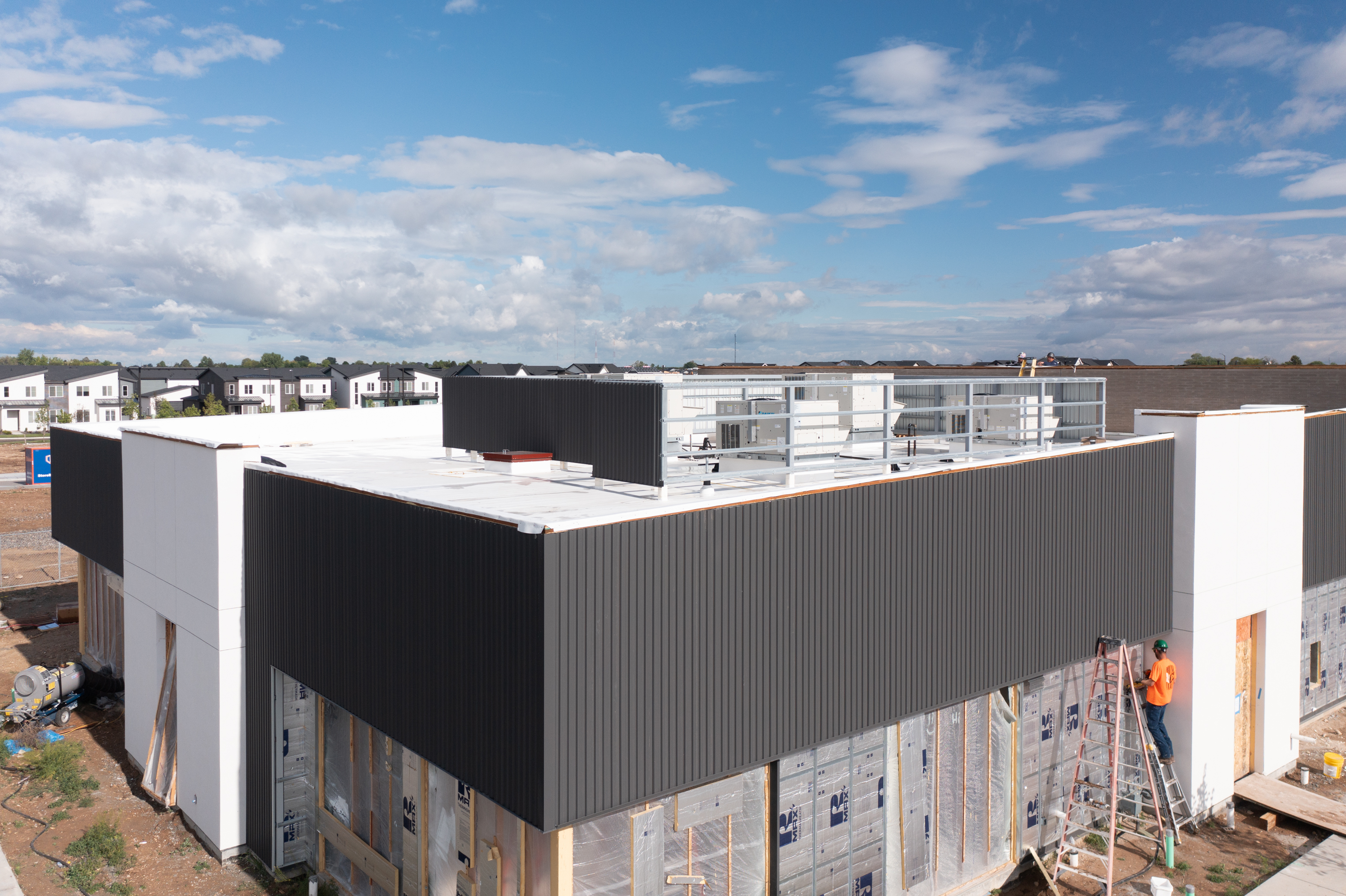 Exterior view of Pinnacle building construction