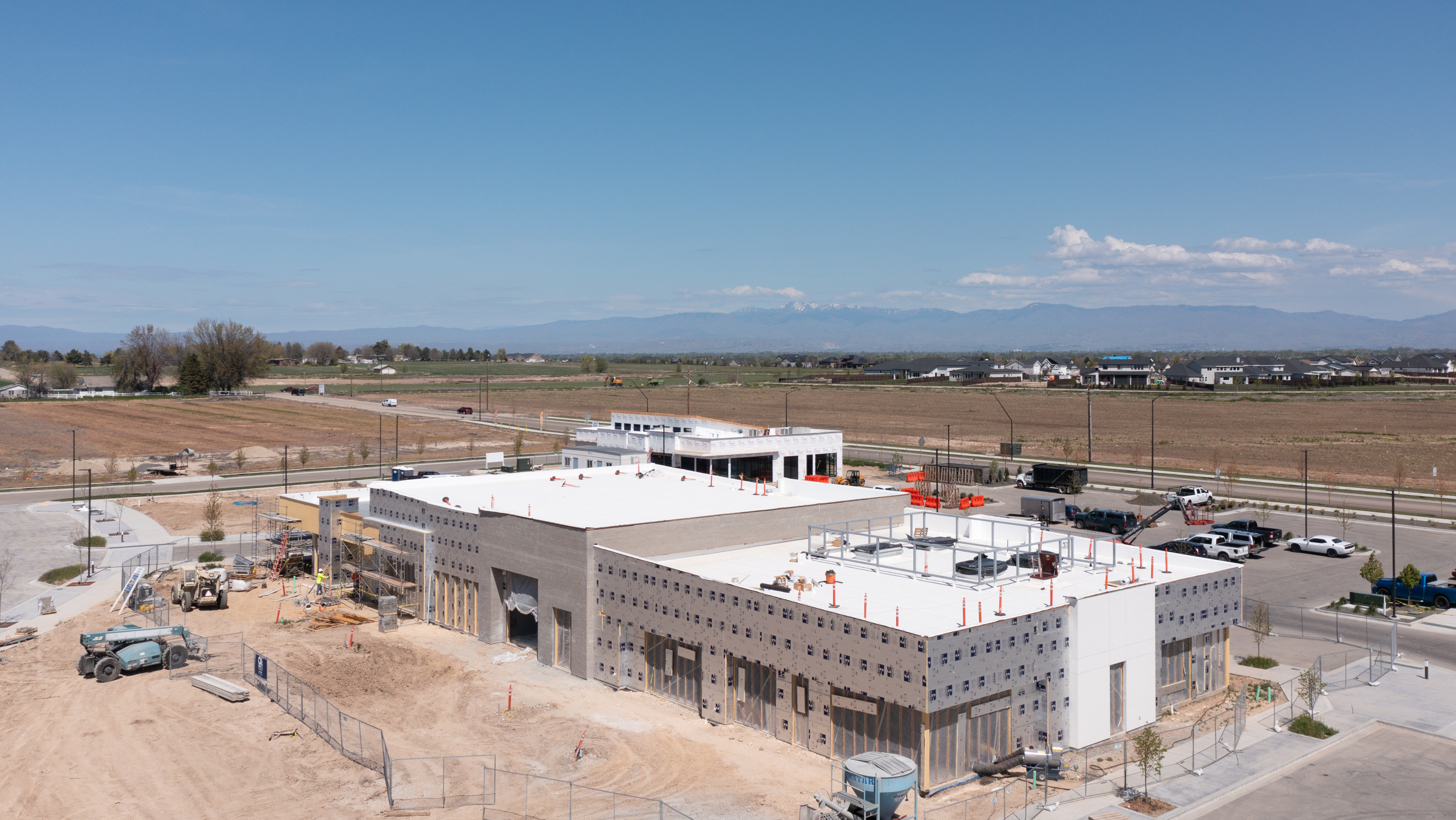 Exterior view of Pinnacle building construction