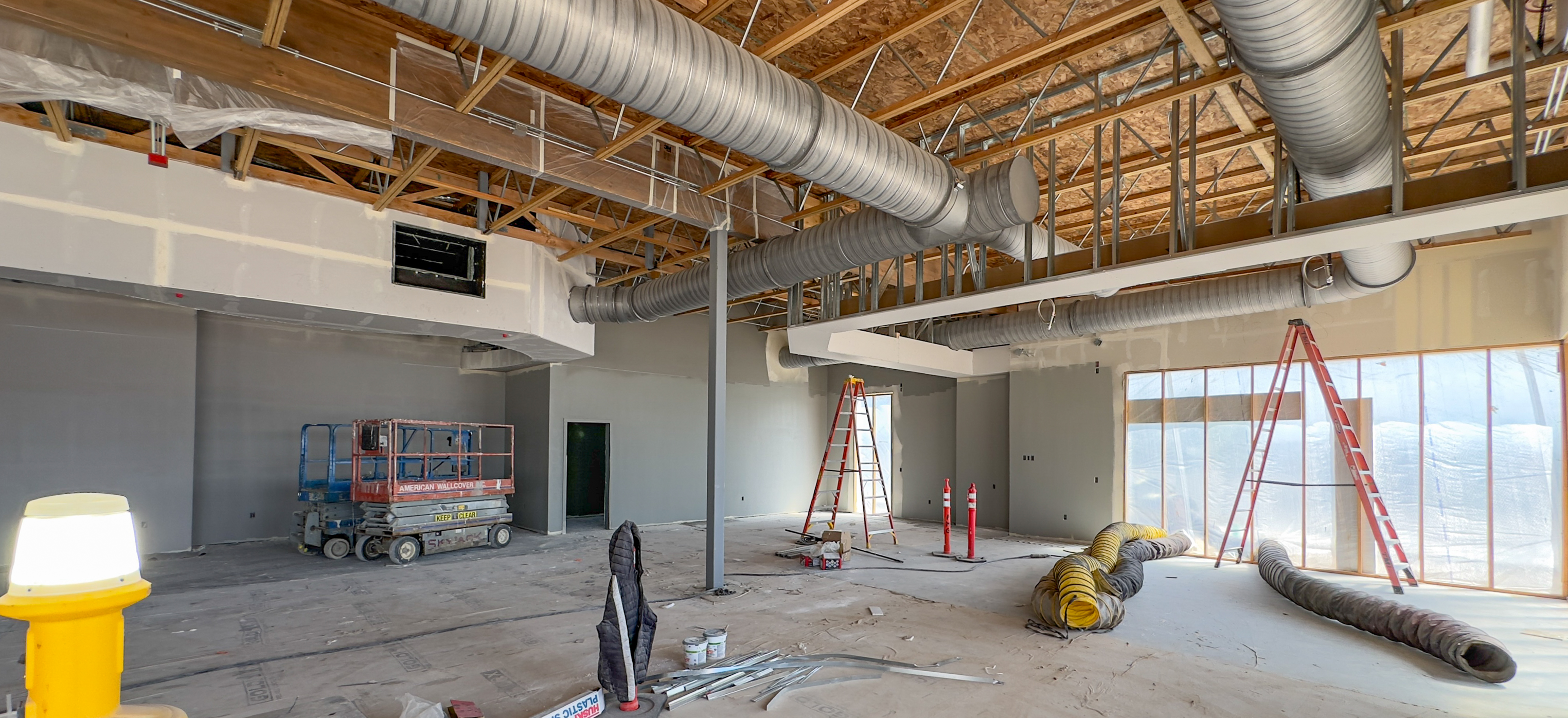 Interior view of Pinnacle building construction