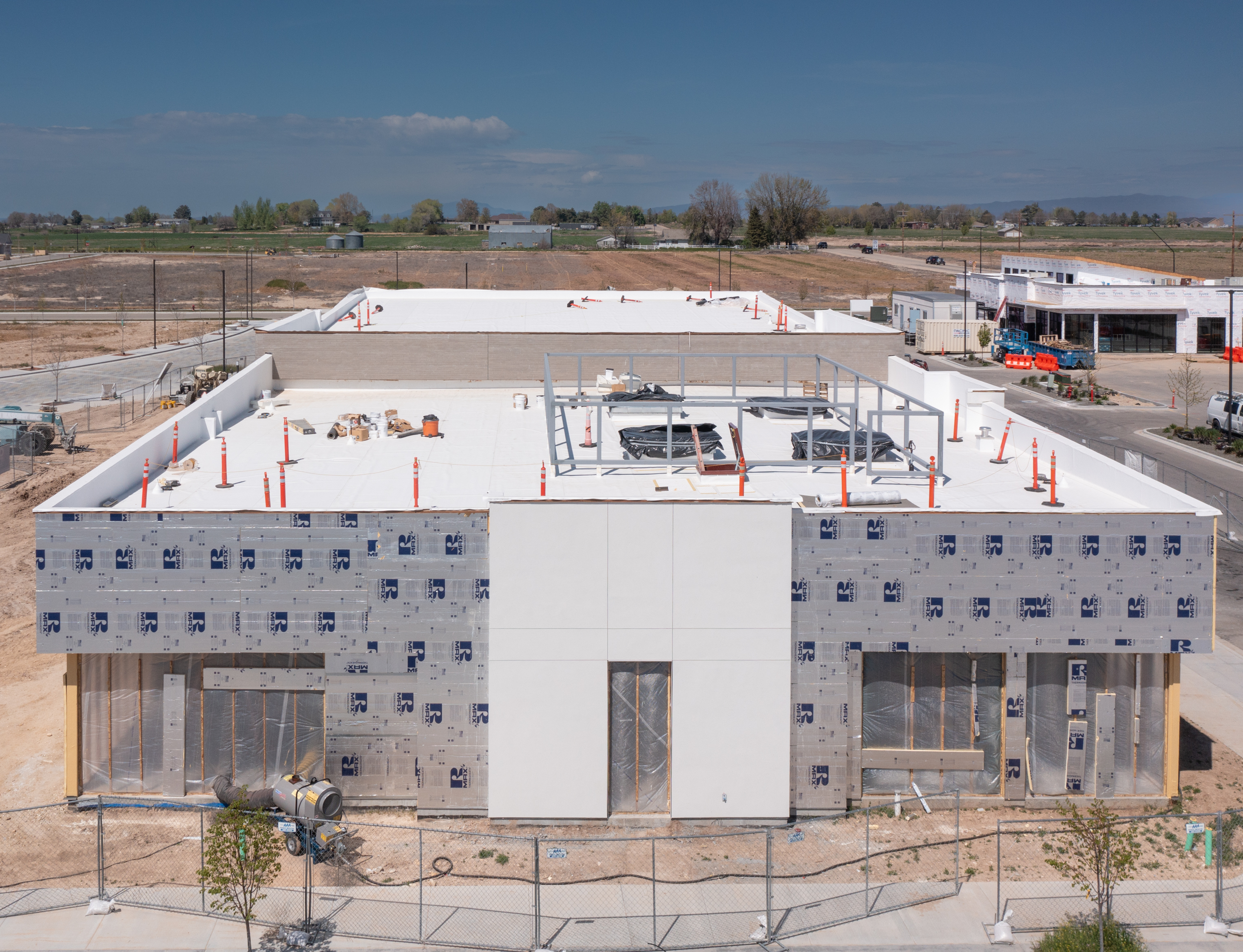 Exterior view of Pinnacle building construction