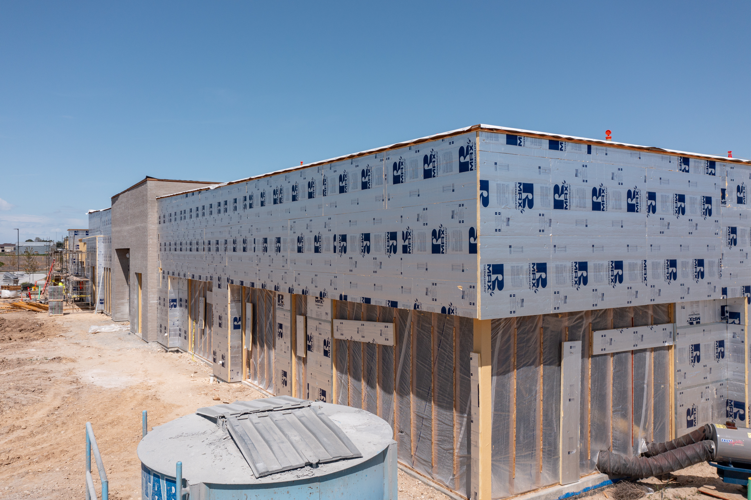 Exterior view of Pinnacle building construction