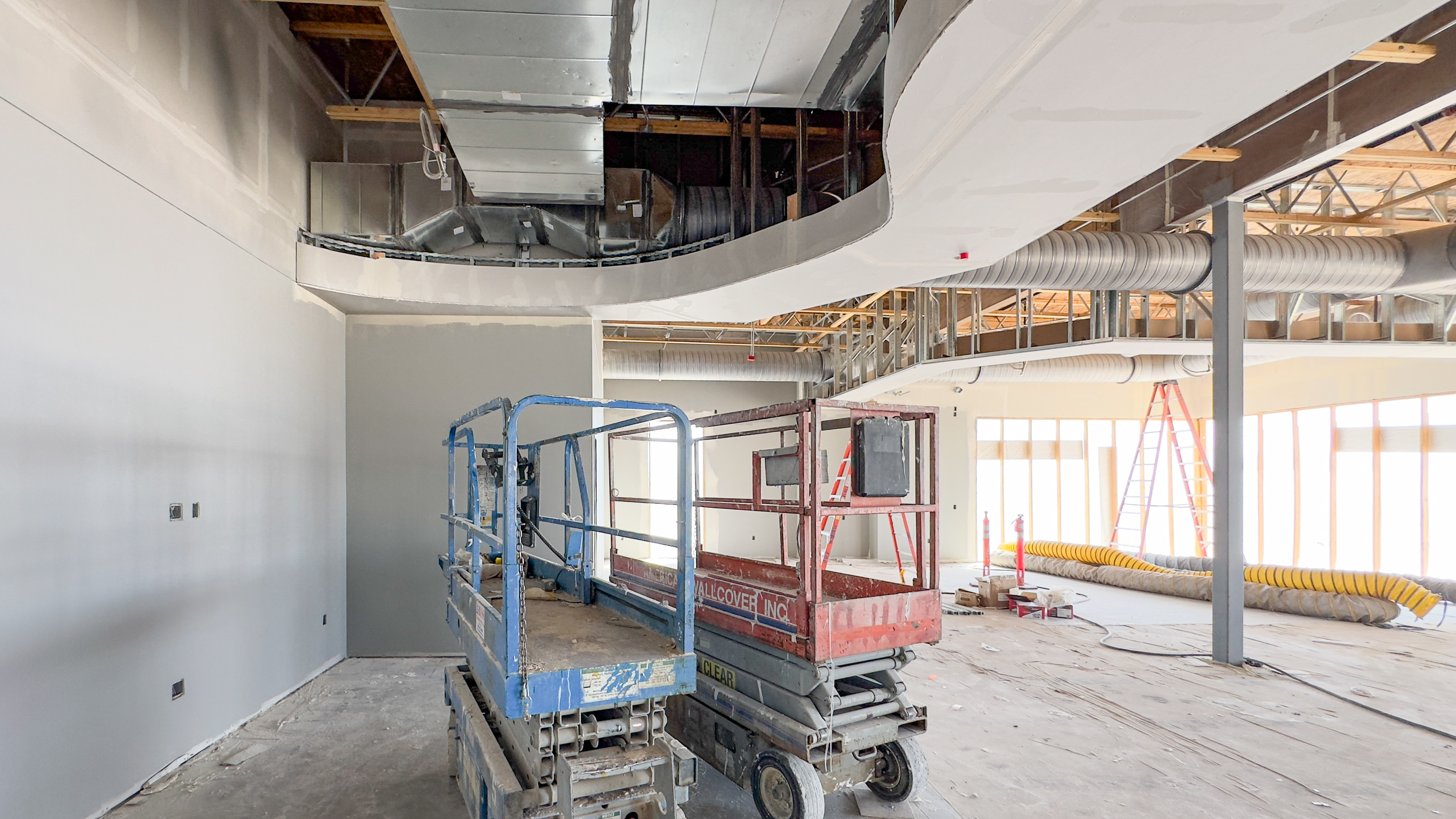 Interior view of Pinnacle building construction