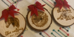 Custom made wood ornaments