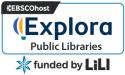 Database logo for EBSCOhost's Explora with the text Funded by LiLI