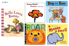 Five board books for children