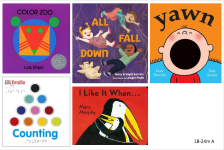 Five board books for children
