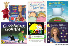 5 goodnight books, 1 music cd, 1 toy llama