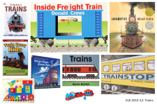 Early Literacy Kit featuring train books, DVD, puzzle, and toy.