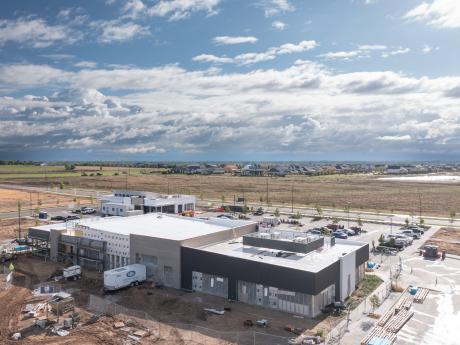Exterior view of Pinnacle building construction