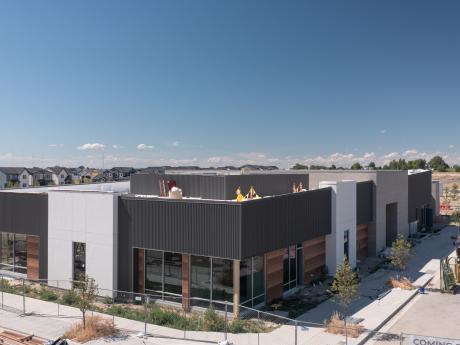 Exterior of Pinnacle building construction