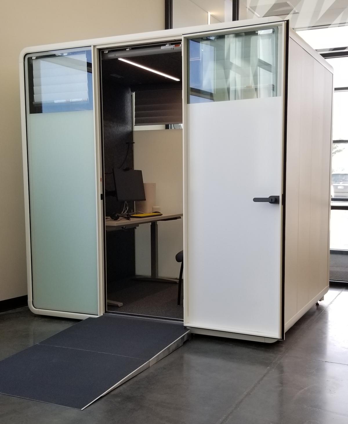 The privacy pod at Orchard Park